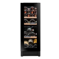 Avintage Built In Wine Fridge - 30cm Dual Zone 25 Bottle Black - AVU27TDZB1