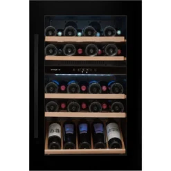 Avintage Dual Zone 60cm Integrated Wine Cooler - 52 Bottle Black - AVI48CDZA