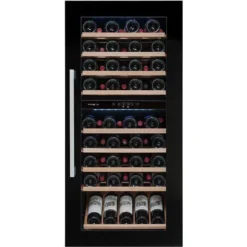 Avintage Integrated Wine Cooler - 79 Bottle Dual Zone 600mm Black - AVI82CDZA
