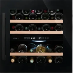 Avintage Integrated Wine Fridge - 36 Bottle Dual Zone 600mm Black - AVI60CDZA