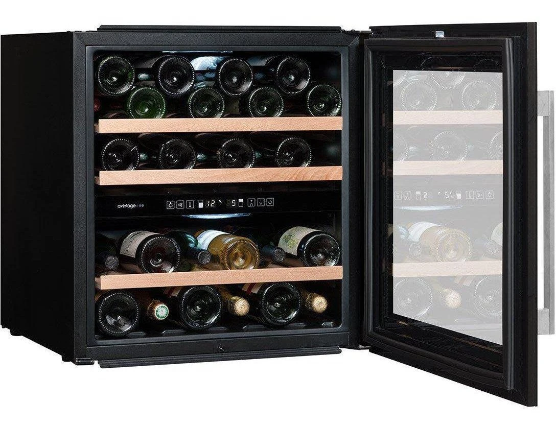 Avintage Integrated Wine Fridge - 36 Bottle Dual Zone 600mm Black - AVI60CDZA - Image 3