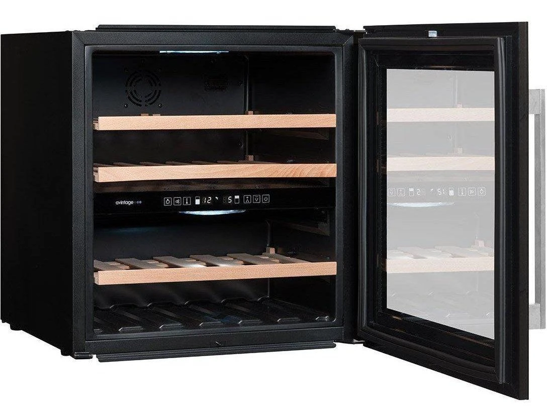 Avintage Integrated Wine Fridge - 36 Bottle Dual Zone 600mm Black - AVI60CDZA - Image 6