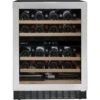 Avintage Under Counter Wine Fridge - 50 Bottle Dual Zone 600mm Black - AVU54TXDZA