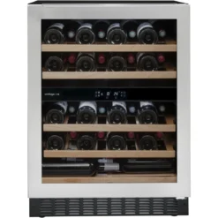Avintage Under Counter Wine Fridge - 50 Bottle Dual Zone 600mm Black - AVU54TXDZA