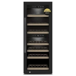 CASO Freestanding Wine Cooler - 38 Bottle Dual Zone 400mm Black - WineExclusive 38