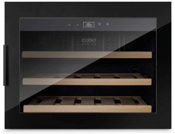 CASO Integrated Wine Fridge - 18 Bottle 600mm Black - WineSafe 18 EB - Image 2
