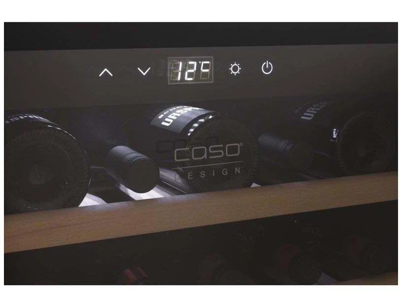 CASO Integrated Wine Fridge - 18 Bottle 600mm Grey - WineSafe 18 EB Inox 629 - Image 8