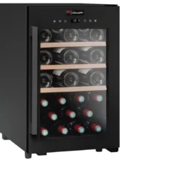 Climadiff Black Freestanding Wine Fridge - 31 Bottle 400mm - CS31B1