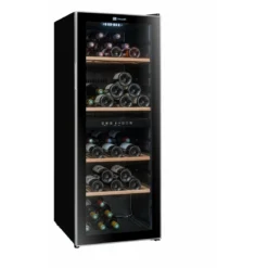 Climadiff Dual Zone Freestanding Wine Cooler - 91 Bottle 480mm Black - CD90B1