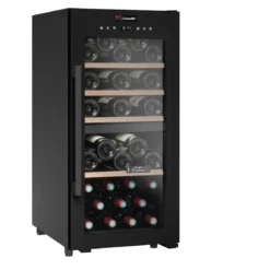 Climadiff Freestanding Wine Cooler - 41 Bottle Dual Zone 400mm Black - CD41B1