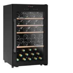 Climadiff Freestanding Wine Fridge - 63 Bottle 500mm Black - CS63B1