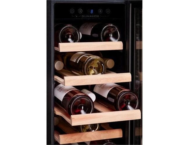 Dunavox 300mm Under Counter Wine Fridge - 19 Bottle Stainless Steel - DAUF-19.58SS - Image 3