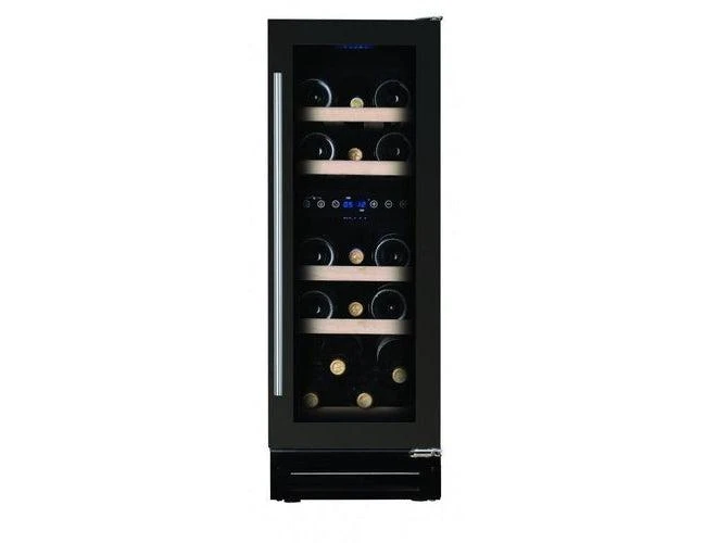 Dunavox 30cm Wine Cooler - 17 Bottle Dual Zone Black - DAUF-17.58DB