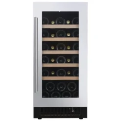 Dunavox 400mm Built In Wine Fridge - 32 Bottle Stainless Steel - DAUF-32.83SS