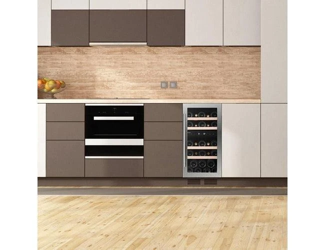 Dunavox 40cm Built In Wine Fridge - 32 Bottle Dual Zone Stainless Steel - DAUF-32.78DSS - Image 2