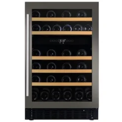 Dunavox Built In 500mm Wine Fridge - 38 Bottle Dual Zone Stainless Steel - DAUF-38.100DSS