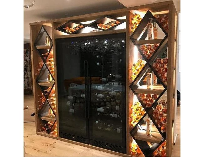 Dunavox Built In Black Wine Cooler - 143 Bottle 655mm Black - DX-143.468B - Image 2