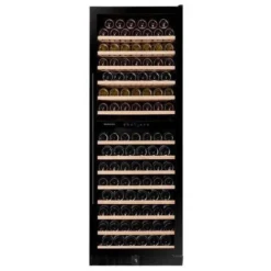 Dunavox Built In Black Wine Cooler - 181 Bottle Dual Zone 655mm - DX-181.490DBK