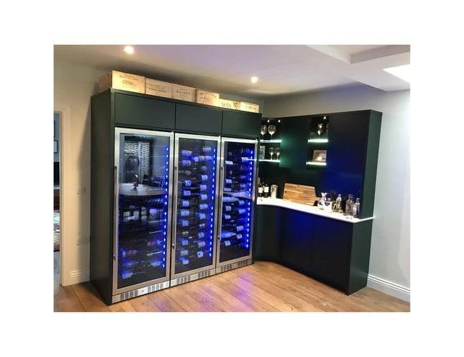 Dunavox Built In Stainless Steel Wine Fridge - 143 Bottle 655mm - DX-143.468SS - Image 2