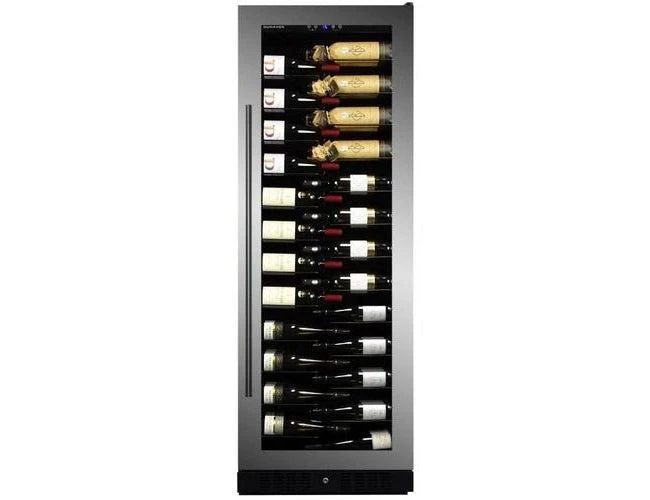 Dunavox Built In Stainless Steel Wine Fridge - 143 Bottle 655mm - DX-143.468SS