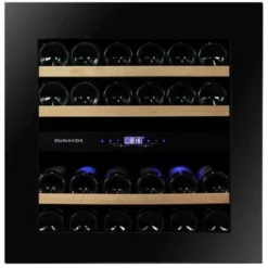 Dunavox Dual Zone Integrated Wine Fridge - 25 Bottle 600mm Black - DAVG-25.63DB.TO