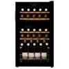 Dunavox Freestanding Wine Cooler - Dual Zone 30 Bottle 480mm Black - DXFH-30.80