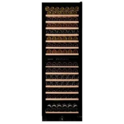 Dunavox Freestanding Wine Cooler - Dual Zone 166 Bottle 600mm Black - DX-166.428DBK