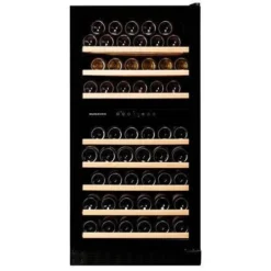 Dunavox Freestanding Wine Cooler - 94 Bottle Dual Zone 600mm Black - DX-94.270DBK