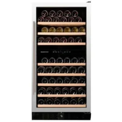Dunavox Freestanding Wine Fridge - 94 Bottle Dual Zone 600mm Stainless Steel - DX-94.270SDSK