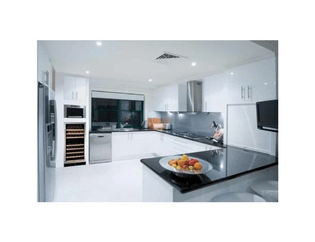 Dunavox Freestanding Wine Fridge - 94 Bottle Dual Zone 600mm Stainless Steel - DX-94.270SDSK - Image 4