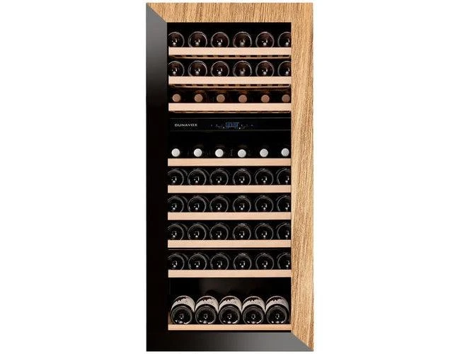 Dunavox Fully Integrated Wine Fridge - Dual Zone 600mm 72 Bottle - DAVG-72.185DOP.TO