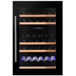 Dunavox Integrated Black Wine Cooler - Dual Zone 600mm 49 Bottle - DAVS-49.116DB