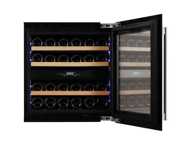 Dunavox Integrated Dual Zone Wine Fridge - 600mm Black 25 Bottle - DAVS-25.63DB - Image 2