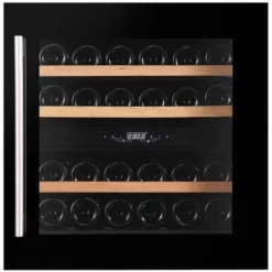 Dunavox Integrated Dual Zone Wine Fridge - 600mm Black 25 Bottle - DAVS-25.63DB