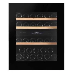 Dunavox Integrated Wine Cooler - Dual Zone 600mm Black 32 Bottle - DAVG-32.80DB.TO