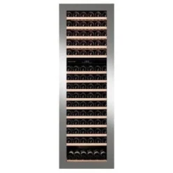 Dunavox Integrated Wine Cooler - Dual Zone 600mm Stainless Steel 114 Bottle - DAVG-114.288DSS.TO