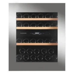 Dunavox Integrated Wine Cooler - Dual Zone 600mm Stainless Steel 32 Bottle - DAVG-32.80DSS.TO