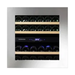 Dunavox Integrated Wine Fridge - Dual Zone 600mm Stainless Steel 25 Bottle - DAVG-25.63DSS.TO