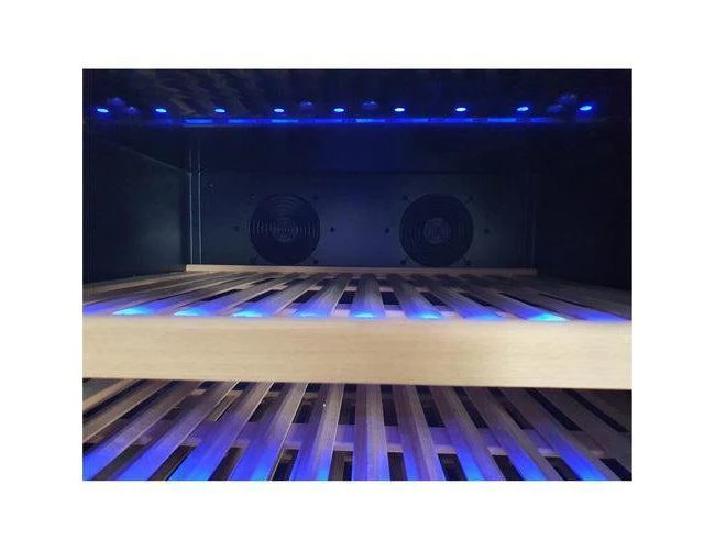 Dunavox Wine Fridge - Dual Zone 655mm Stainless Steel 181 Bottle - DX-181.490SDSK - Image 15