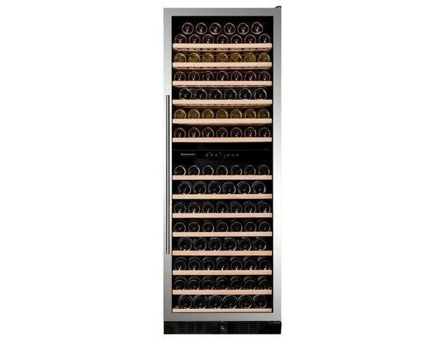 Dunavox Wine Fridge - Dual Zone 655mm Stainless Steel 181 Bottle - DX-181.490SDSK