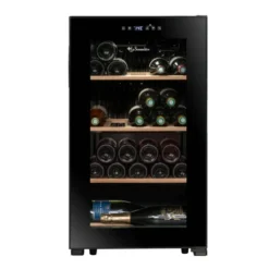 La Sommelière Freestanding Black Wine Fridge - 480mm 36 Bottle - LS36BLACK
