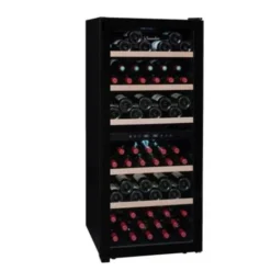 La Sommelière Freestanding Black Wine Fridge - Dual Zone 550mm 102 Bottle - SLS102DZ