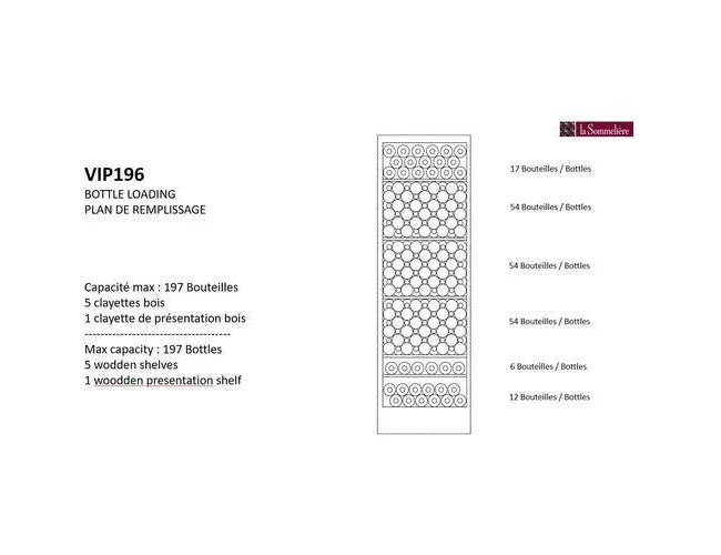 La Sommelière Freestanding Wine Cooler - Multi Zone 600mm Black - VIP196 - Image 6