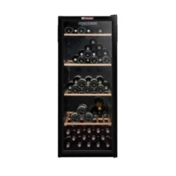 La Sommelière Single Zone Wine Cooler - 50cm Black - SLS106