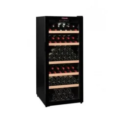 La Sommeliere Wine Cabinet - 600mm Black - CTV178