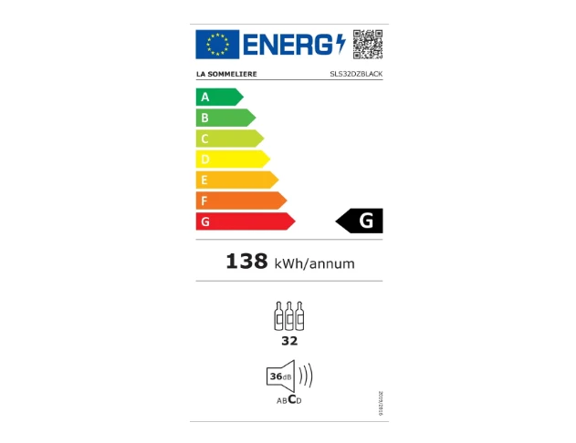 La Sommelière Wine Fridge - Dual Zone Black - SLS32DZBLACK - Image 10