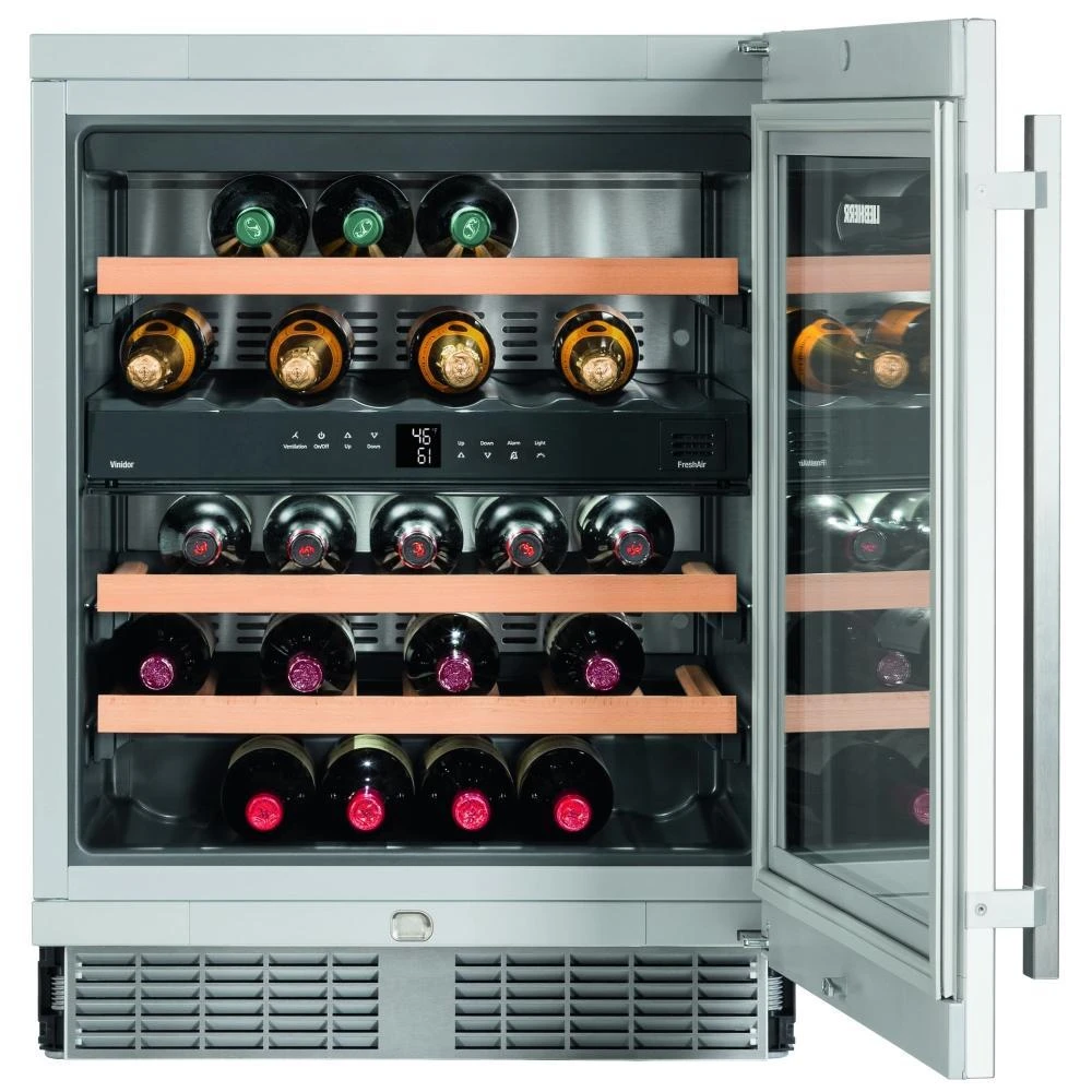 Liebherr Built In Wine Fridge - Dual Zone 600mm Stainless Steel - Wtes 1672 Vinidor - Image 2