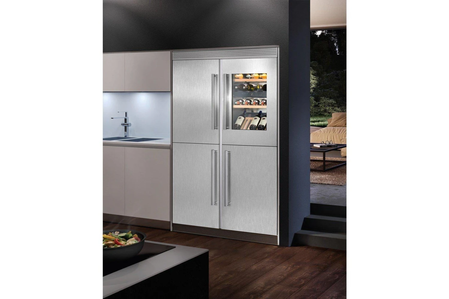 Liebherr Integrated Wine Fridge - Dual Zone 600mm Stainless Steel - EWTdf 1653 Vinidor - Image 3