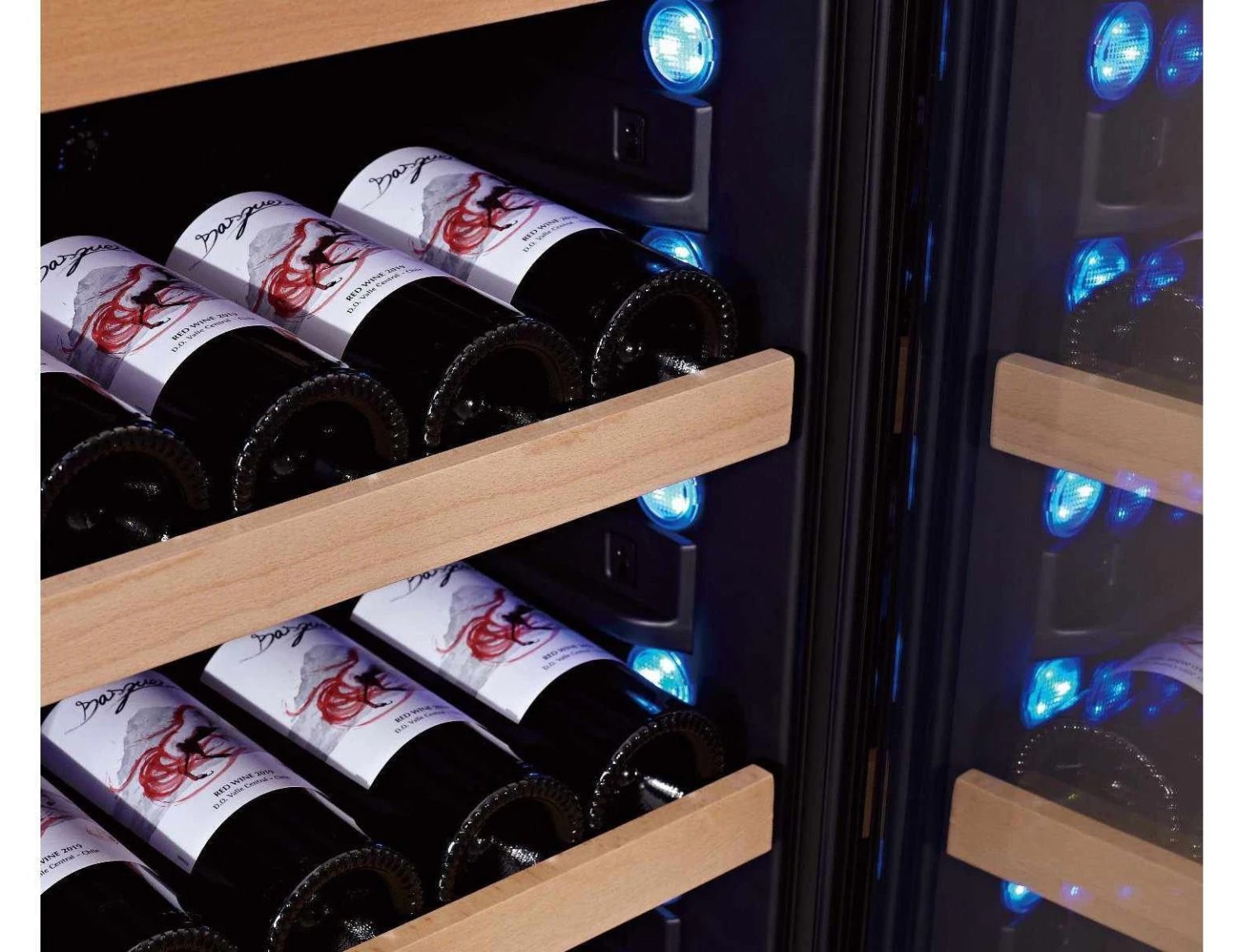 Swisscave Built In Wine Fridge - Dual Zone 600mm Black - WLB460DFL-MIX - Image 10