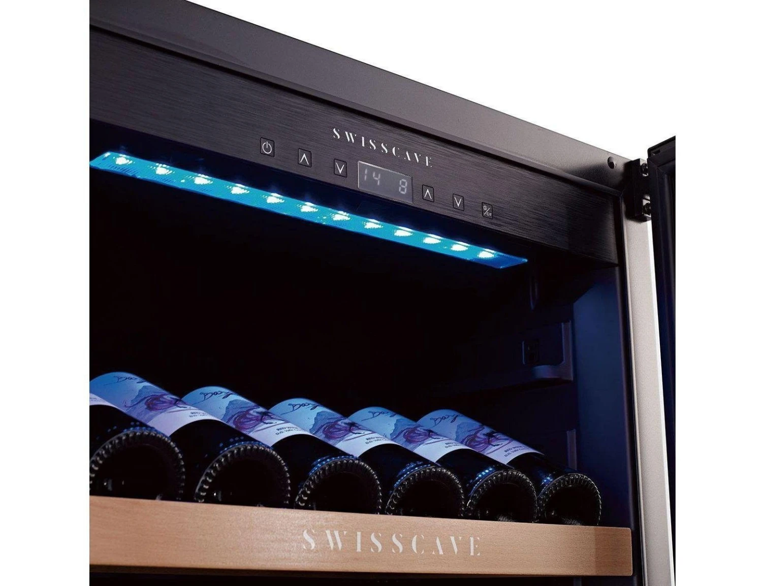 Swisscave Built In Wine Cooler - 600mm Black - WLB155F - Image 6